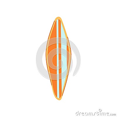 sea surfboard cartoon vector illustration Vector Illustration