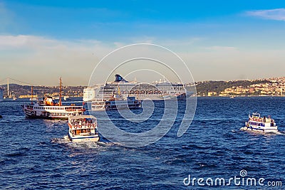 Sea traffic. Editorial Stock Photo