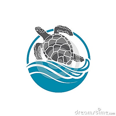 Sea turtle icon Vector Illustration