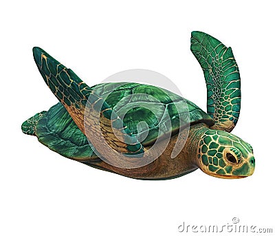 Sea Turtle Isolated Stock Photo