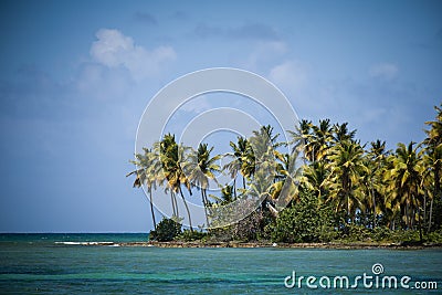 Sea view in Las Galeras, Dominican Republic Stock Photo