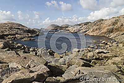 Sea view at Lindesnes, Norway Stock Photo