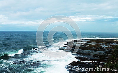 Sea views with clear skies Stock Photo