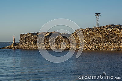 Sea wall Stock Photo