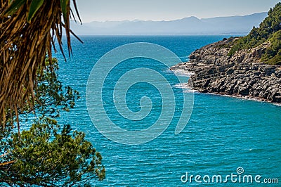 Sea Water coast of Spain Stock Photo