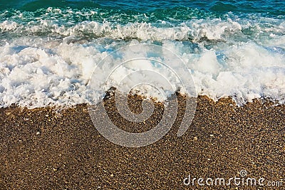Sea wave near the beach Stock Photo