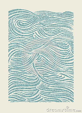 Sea Waves Vector Illustration