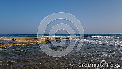 Sea wave on the shore. Stock Photo