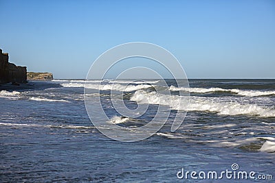 sea waves near the shore Stock Photo