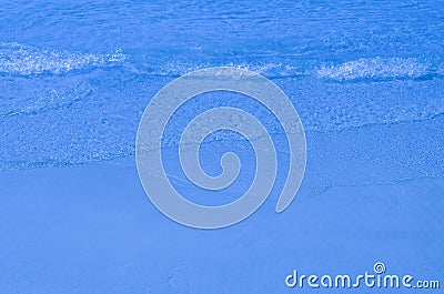 The sea waves are sweeping the coast. Stock Photo