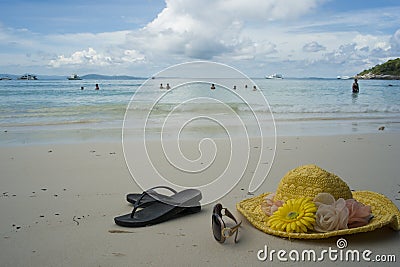 Seabeach at tropic Stock Photo