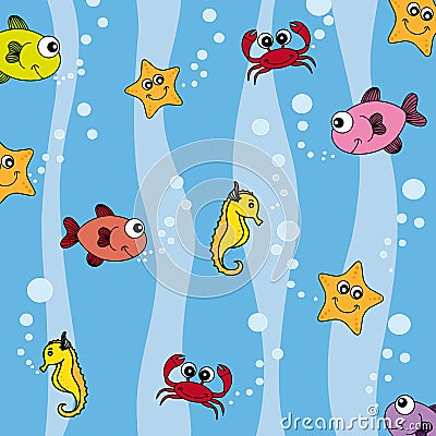 Seabed Vector Illustration