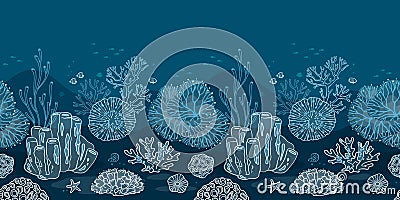 Seabed for the substrate of your printing or web Vector Illustration