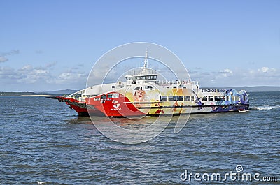 SeaCat to Stradbroke Editorial Stock Photo