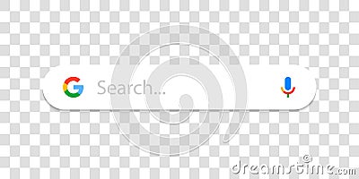 Seach bar navigation for UI design, digital business and interface. Editorial Stock Photo