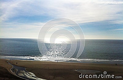 Seacliff Beach Ocean View Stock Photo