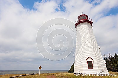 Seacow Head Lighthouse on Prince Edward Island Stock Photo