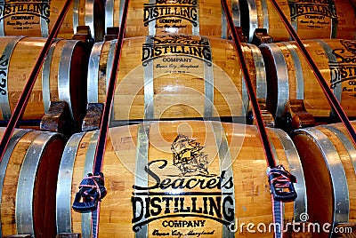 Seacrets Distilling Company based in Ocean City, Maryland, USA Editorial Stock Photo