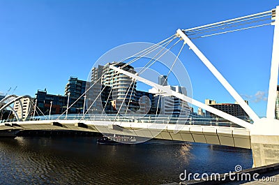 Seafarers Bridge - Melbourne Editorial Stock Photo