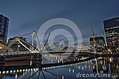 Seafarers Bridge, Melbourne Editorial Stock Photo