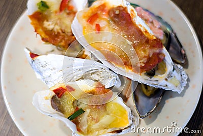 Seafood Buffet Stock Photo