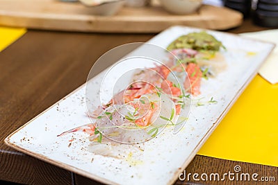 Seafood ceviche Stock Photo