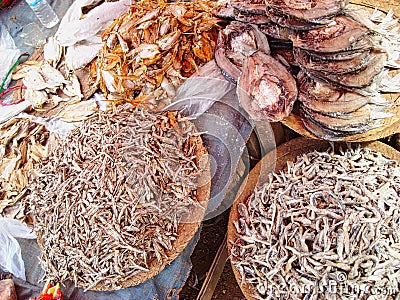 a seafood market in vietnam Stock Photo