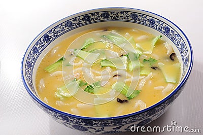 Seafood noodles pimple Stock Photo