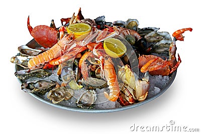 Seafood platter Stock Photo