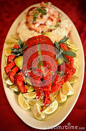 Seafood Platter Stock Photo