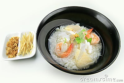 Seafood porridge Stock Photo