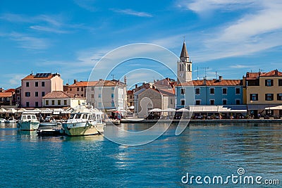 The seafront in FaÅ¾ana town Editorial Stock Photo