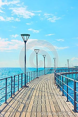 Seafront in Limassol Stock Photo