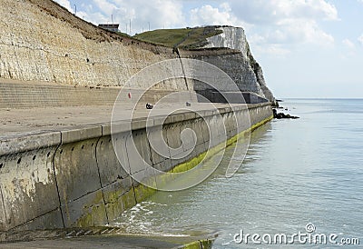 Seafront at Rottingdean, England Stock Photo
