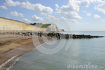 Seafront at Rottingdean, England Stock Photo