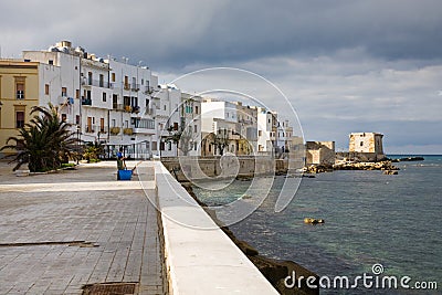 Seafront of Trapani, Sicily Stock Photo