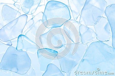 Seaglass stones background Stock Photo