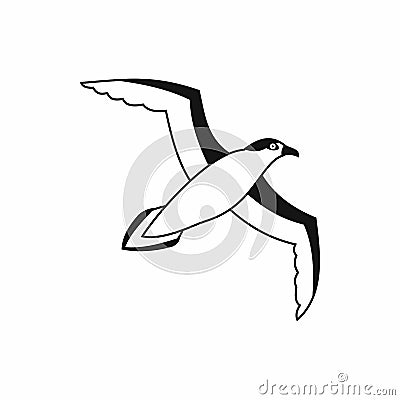 Seagull icon, simple style Vector Illustration