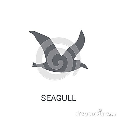 Seagull icon. Trendy Seagull logo concept on white background fr Vector Illustration