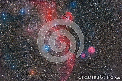Seagull Nebula IC2177 Stock Photo