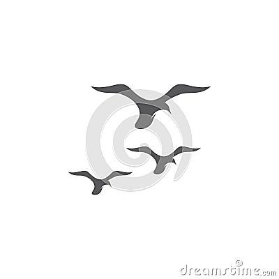 seagull symbol and icon Vector Illustration