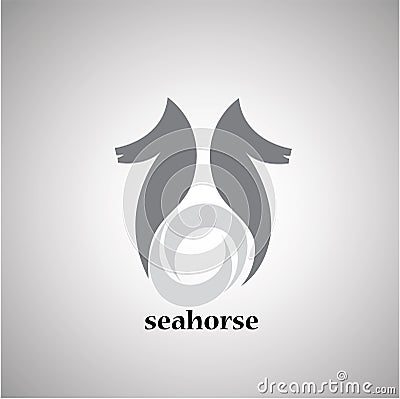 Seahorse Ideas design illustration graphic on background Cartoon Illustration