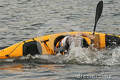 Seakayak training Stock Photo