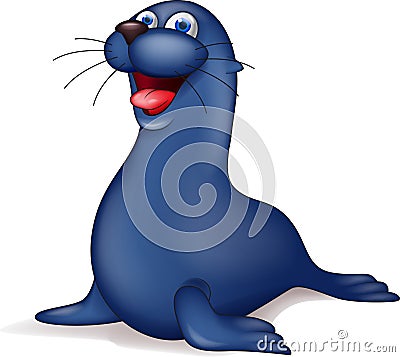 Seal cartoon Vector Illustration