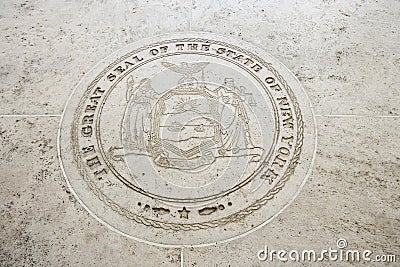 Seal of New York in Fort Bonifacio, Manila, Philippines Editorial Stock Photo