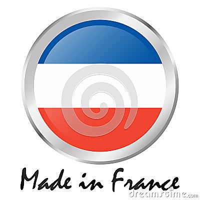 seal of quality MADE IN FRANCE Vector Illustration