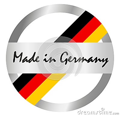 seal of quality made in germany Vector Illustration