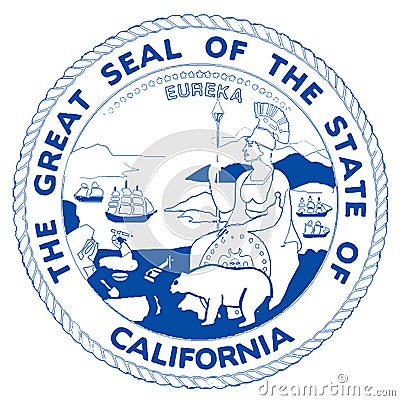 Seal of the State of California Stock Photo