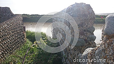 Sealion ruined village . the empty town of operation sealion Stock Photo