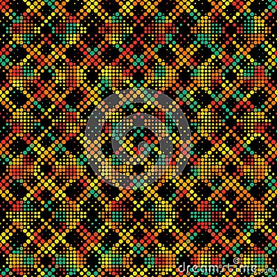 Seamlees Dots Background Vector Illustration